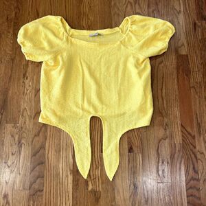 Loft Tie Front Medium Yellow‎